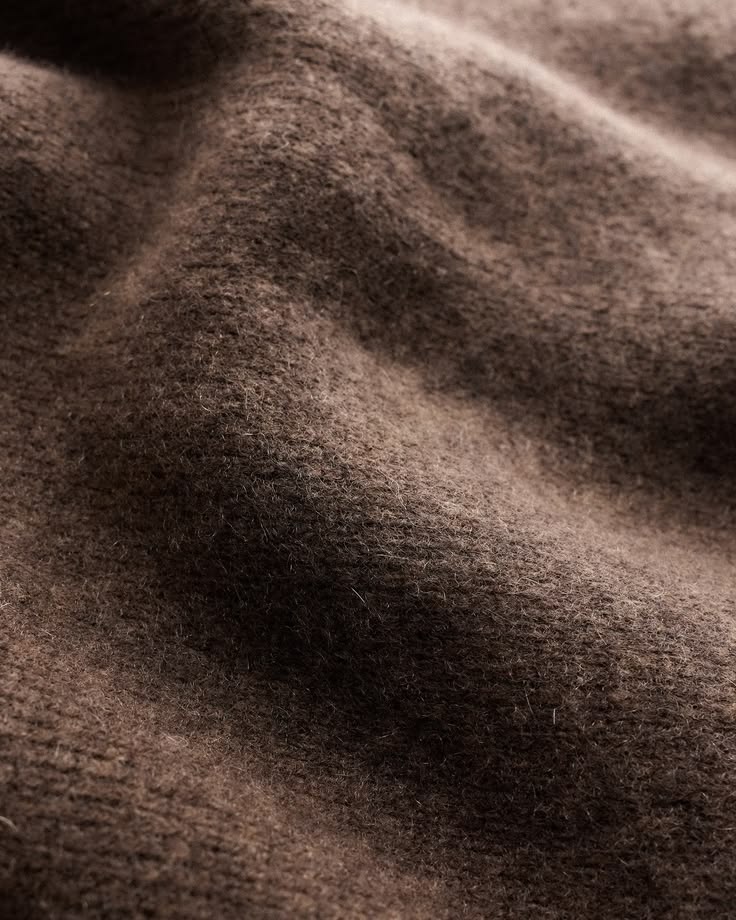 Close-up of soft brown cashmere